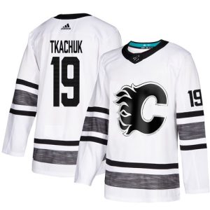 Calgary Flames Trikot #19 Matthew Tkachuk Weiß 2019 All-Star Game Parley